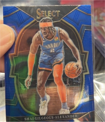 2022-23 Panini Select #56 Shai Gilgeous-Alexander Blue Prizm — front