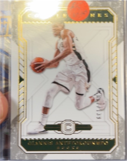 2018-19 Panini Cornerstones #56 Giannis Antetokounmpo — front