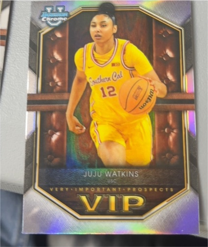 2025-26 Bowman Chrome #VIP-8 Juju Watkins — front