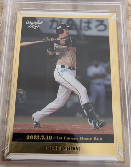 2018 BBM Grateful Days #04 Shohei Ohtani 1st Career Home Run — front