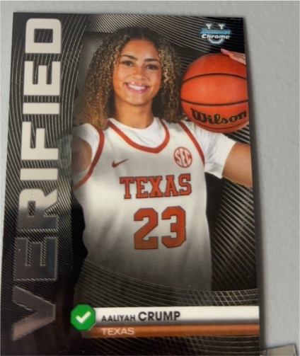 2025-26 Bowman Chrome Verified #BV-12 Aaliyah Crump — front