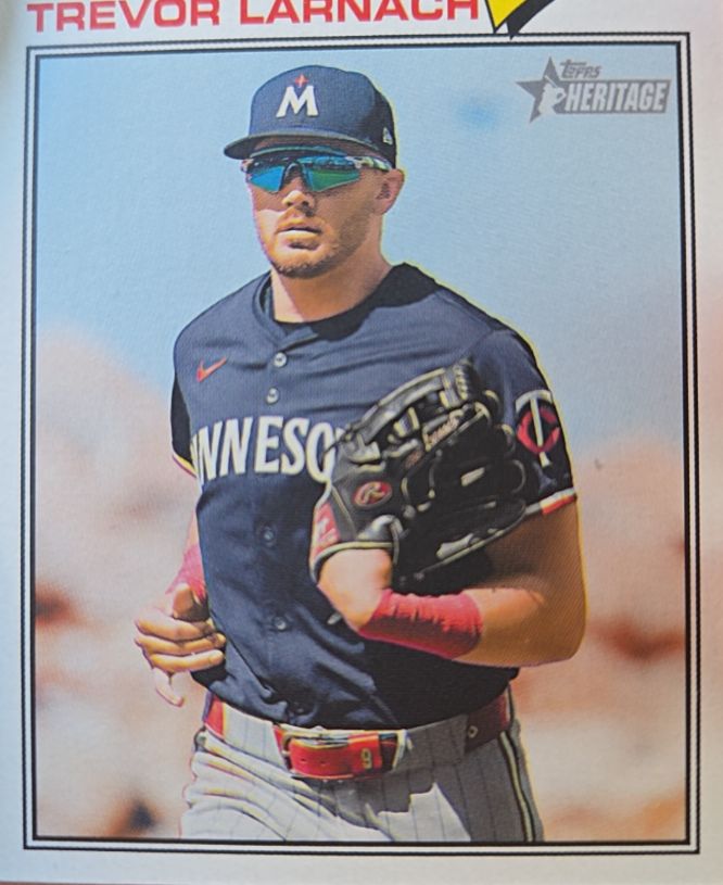 2026 Topps Heritage #280 Trevor Larnach — front
