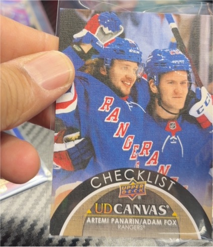 2021-22 Upper Deck Series 2 #C210 Artemi Panarin / Adam Fox UD Canvas — front