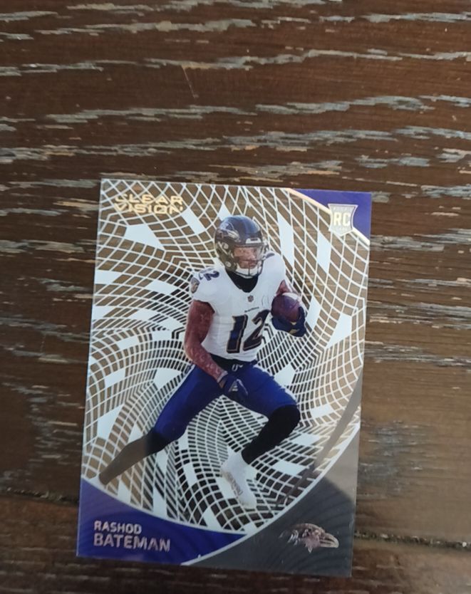 2021 Panini Chronicles Clear Vision #CVR-16 Rashod Bateman — front
