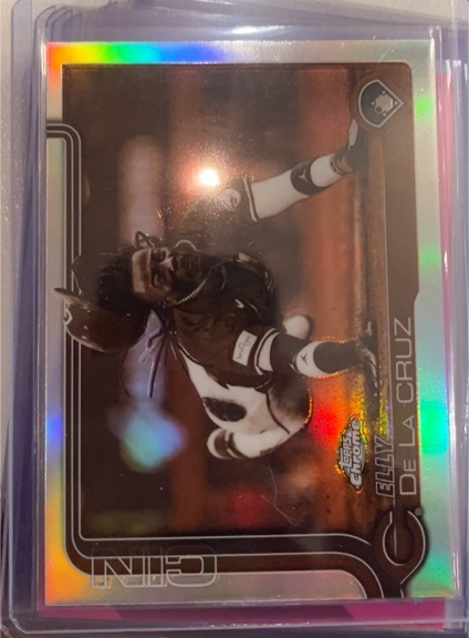 2025 Topps Chrome Update #USC189 Elly De La Cruz Sepia Refractor — front