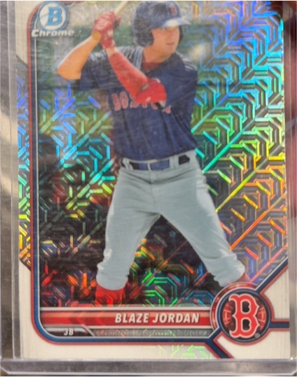 2022 Bowman Chrome #BCP-58 Blaze Jordan — front