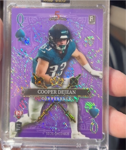 2024 Wild Card 5 Card Draw Stacked Deck #35 Cooper DeJean — front