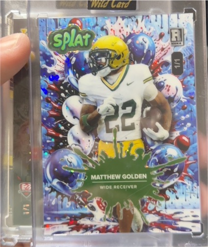 2025 Wild Card Splat #SPLAT Matthew Golden — front