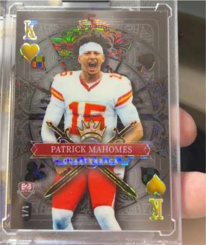 2026 Wild Card Stacked Deck King of Hearts Patrick Mahomes — front