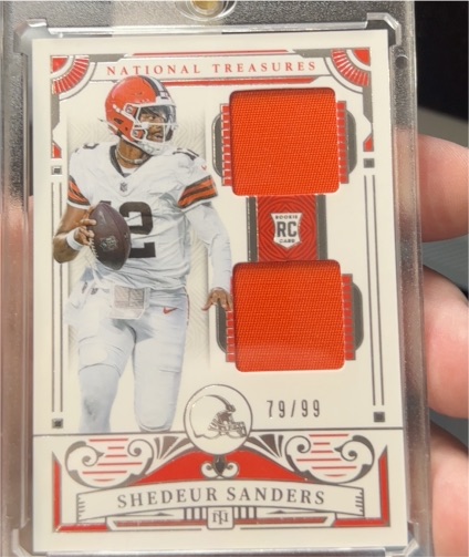 2025 Panini National Treasures #79 Shedeur Sanders — front