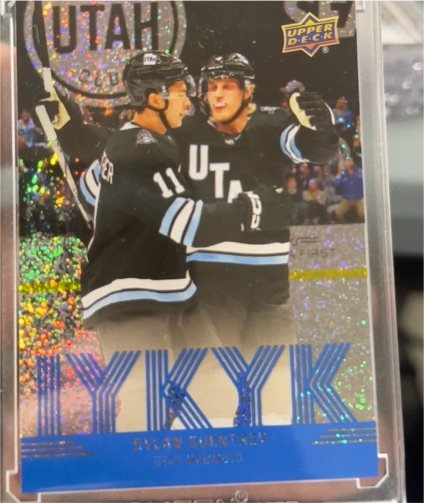 2025-26 Upper Deck Series 2 #IYKYK-1 Dylan Guenther IYKYK Speckle — front
