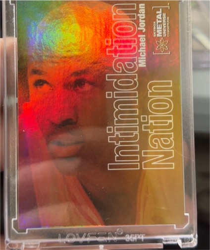 2021 Skybox Metal Universe Champions Intimidation Nation #IN-1 Michael Jordan — front