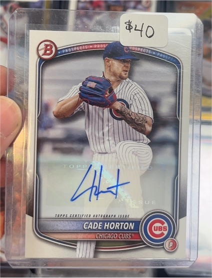 2025 Bowman Prospects Autographs #BPA-CHO Cade Horton — front