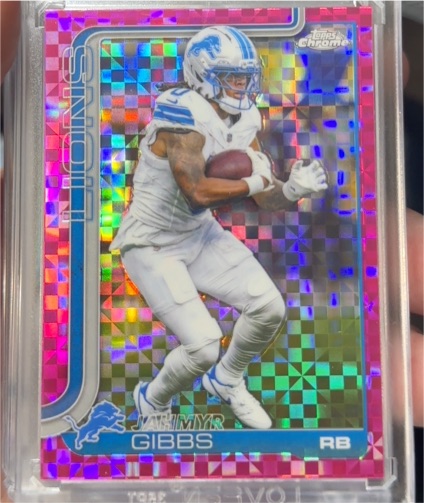 2025 Topps Chrome #101 Jahmyr Gibbs — front
