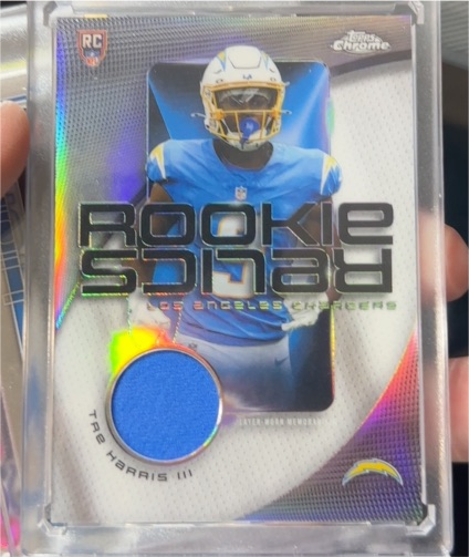 2025 Topps Chrome #RR-THA Tre Harris III Rookie Relics — front