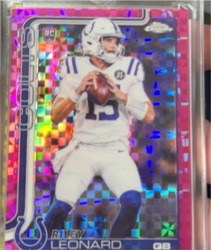2025 Topps Chrome #318 Riley Leonard — front