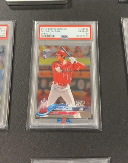 2018 Topps Chrome Update #HMT32 Shohei Ohtani Rookie Debut — front