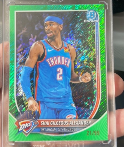 2025 Bowman Chrome #BCV-106 Shai Gilgeous-Alexander — front