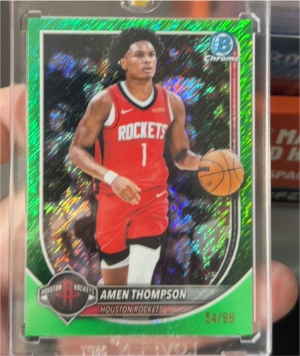 2025 Bowman Chrome #BCV-134 Amen Thompson — front