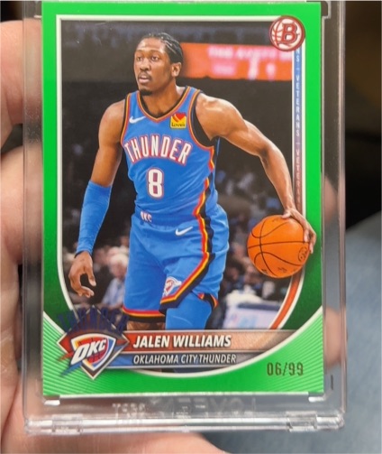 2025-26 Bowman Basketball #107 Jalen Williams — front