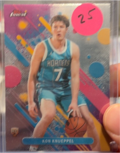 2026 Topps Finest #4 Kon Knueppel — front