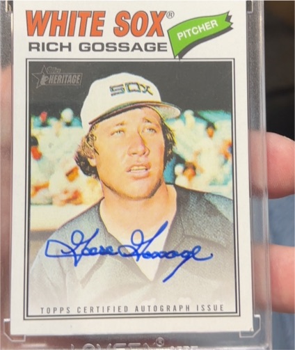 2026 Topps Heritage Real One Autograph #ROA-RGO Rich Gossage — front