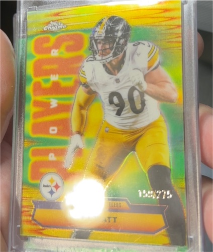 2025 Topps Chrome Power Players #PP-39 T.J. Watt — front