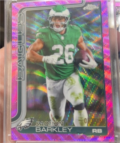 2025 Topps Chrome #248 Saquon Barkley — front