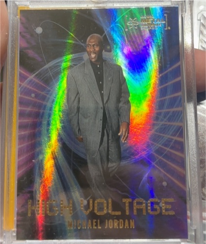 2023 Skybox Metal Universe Champions #HV-1 Michael Jordan High Voltage — front