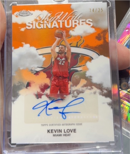 2025-26 Topps Chrome Sky Write Signatures #SWS-KL Kevin Love — front