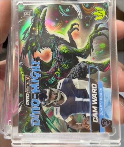 2025 Wild Card Dino-Might Pro-Look #DMPTRX1-CW Cam Ward — front