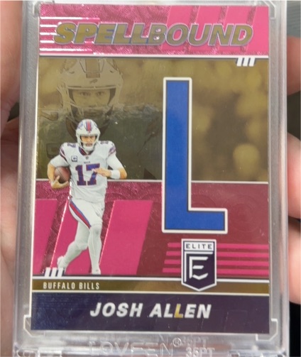2022 Panini Donruss Elite #SB-JA3 Josh Allen Spellbound Letter L — front