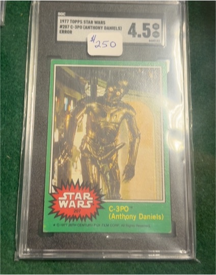 1977 Topps Star Wars #207 C-3PO (Anthony Daniels) Error — front
