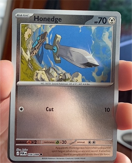 2026 Pokémon #056 Honedge — front