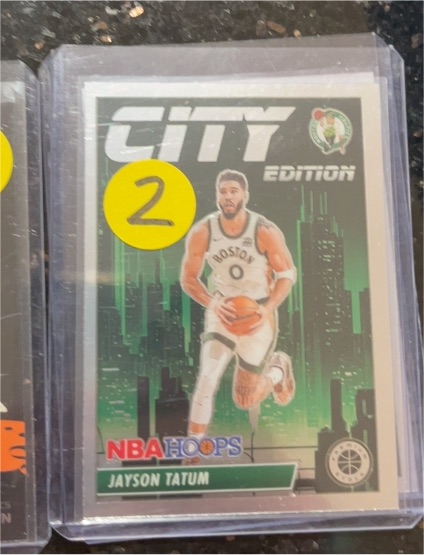 2023-24 Panini NBA Hoops Premium Stock City Edition #3 Jayson Tatum — front