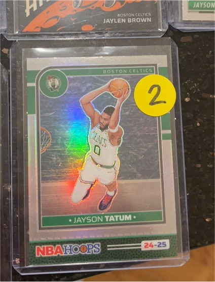 2023-24 Panini NBA Hoops Premium Stock #265 Jayson Tatum — front