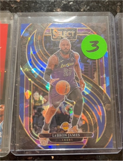 2024-25 Panini Select Premier Level #111 LeBron James Blue Lakers — front