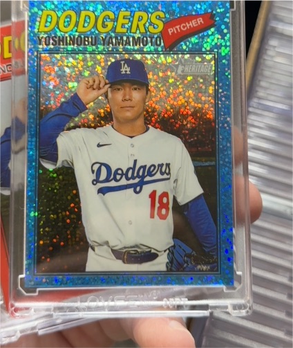 2026 Topps Heritage #371 Yoshinobu Yamamoto — front