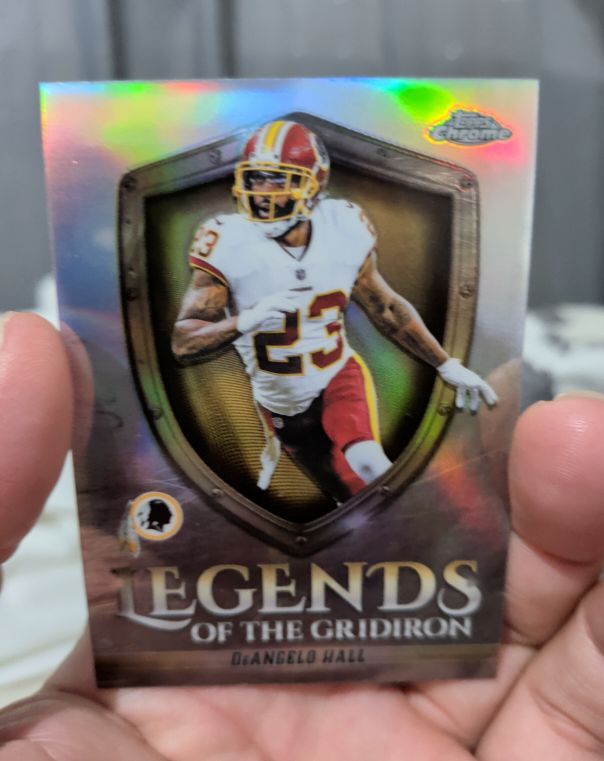 2025 Topps Chrome #LOG-35 DeAngelo Hall Legends Of The Gridiron — front