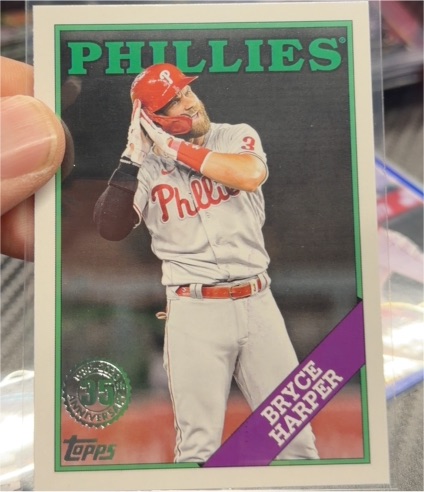 2023 Topps Series 1 1988 Topps Baseball #T88-52 Bryce Harper — front