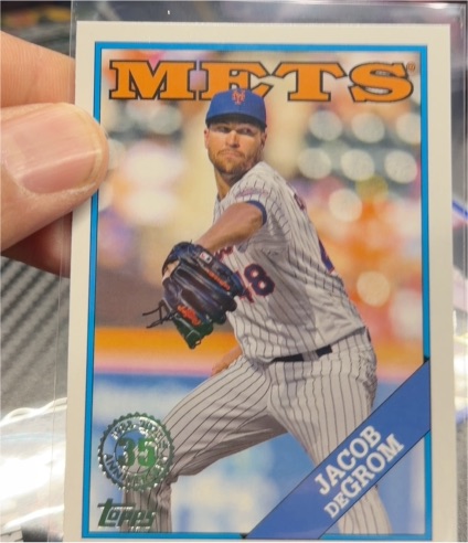 2023 Topps Series 1 1988 35th Anniversary #T88-54 Jacob deGrom — front