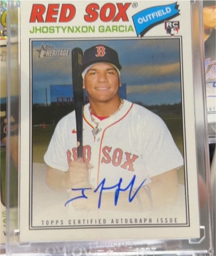 2026 Topps Heritage Real One Autographs #ROA-JHG Jhostynxon Garcia — front