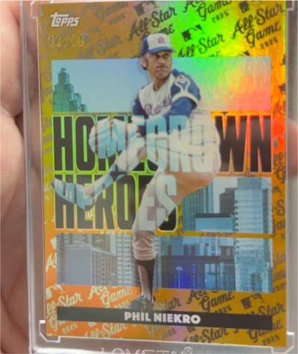 2025 Topps All-Star Game #HH-23 Phil Niekro Homegrown Heroes — front