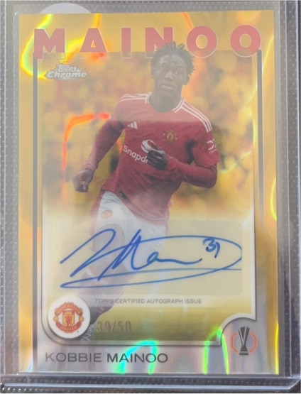 2024-25 Topps Chrome UEFA Club Competitions #29 Kobbie Mainoo — front