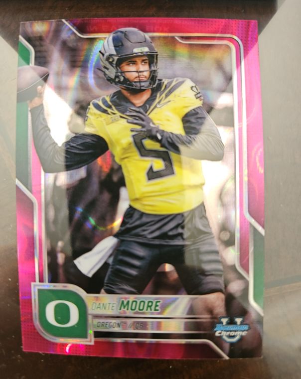 2025 Bowman University Chrome #137 Dante Moore — front