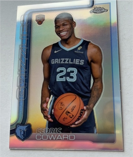 2025-26 Topps Chrome #261 Cedric Coward Refractor RC — front
