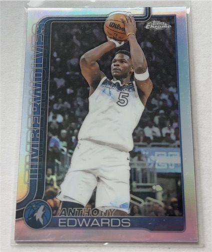 2025-26 Topps Chrome #151 Anthony Edwards — front