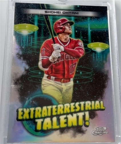 2023 Topps Cosmic Chrome #ET-9 Shohei Ohtani Extraterrestrial Talent — front