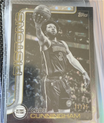 2025-26 Topps #40 Cade Cunningham Blackout — front