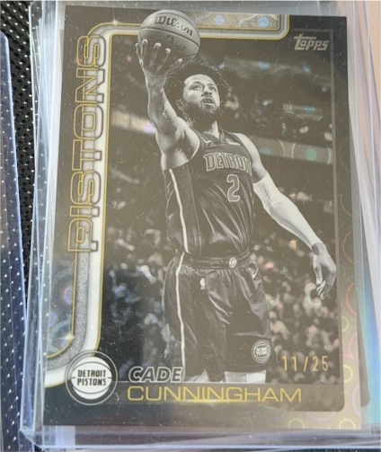 2025-26 Topps #40 Cade Cunningham Blackout — front